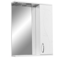 Зеркальный шкаф 55x70 см белый глянец/белый матовый Stella Polar Фантазия SP-00000224