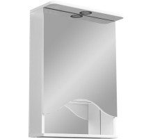 Зеркальный шкаф 50x70 см белый глянец/белый матовый R Stella Polar Лиана SP-00000036