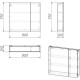 Зеркальный шкаф 80x75 см белый глянец Stella Polar Адель SP-00001101