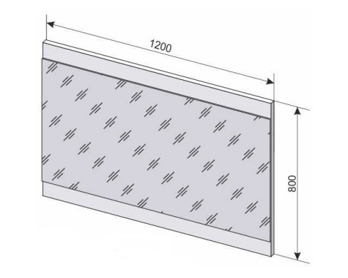 Зеркало 120x80 см белый глянец Style Line Даллас СС-00000393