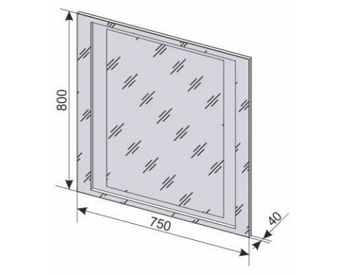 Зеркало 75x80 см Style Line Прованс СС-00000443