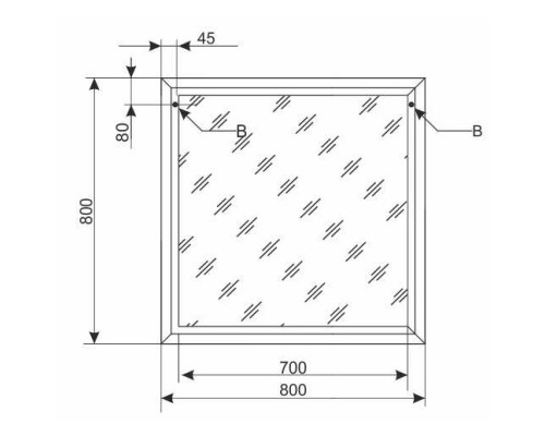 Зеркало 80x80 см венге Style Line Лотос СС-00000459