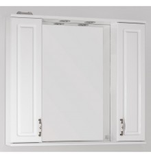 Зеркальный шкаф 90x83 см белый глянец Style Line Олеандр-2 ЛС-00000242
