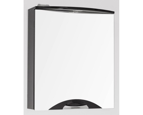 Зеркальный шкаф 60x71,8 см черный глянец Style Line Жасмин-2 ЛС-00000062