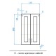 Шкаф двустворчатый подвесной 48,2x80 см белый глянец Style Line ЛС-00000352