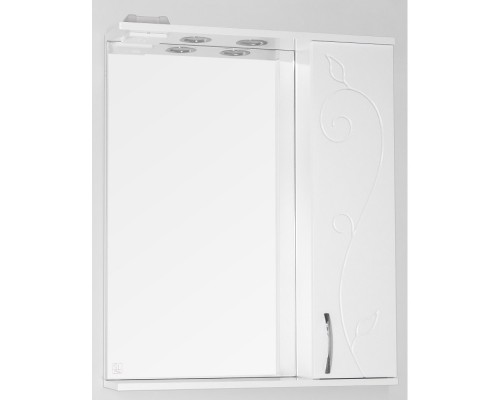 Зеркальный шкаф 65x83 см белый глянец Style Line Панда Фьюжн ЛС-00000078
