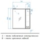 Зеркальный шкаф 70x83 см венге/белый глянец Style Line Панда Стиль ЛС-00000090