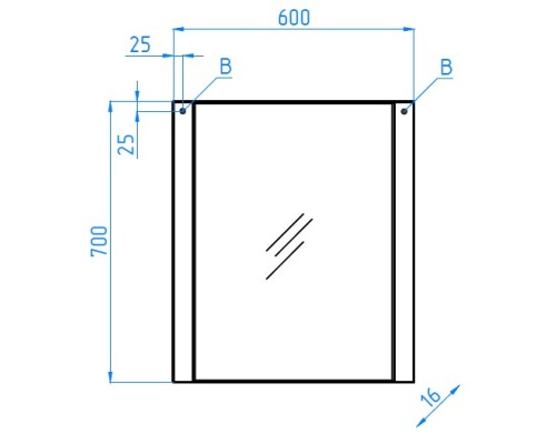 Зеркало 60x70 см шелк зебрано Style Line Лотос ЛС-00000486