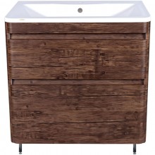 Тумба с раковиной старое дерево 80 см Style Line Атлантика ЛС-00000665 + ЛС-00000616