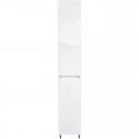 Пенал напольный белый глянец с бельевой корзиной Style Line Даллас СС-00000452