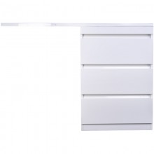 Тумба с раковиной белый глянец 120 см Style Line Даллас СС-00002272 + СС-00000394