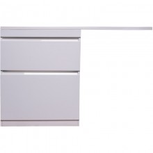 Тумба с раковиной белый глянец 130 см Style Line Даллас СС-00000557 + СС-00000541