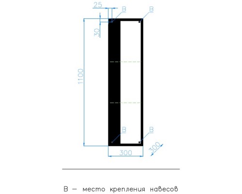 Полуколонна подвесная Style Line Амстердам ЛС-000010043