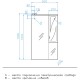 Зеркальный шкаф 60x104,6 см белый глянец R Style Line Лана СС-00002254