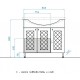 Тумба с раковиной белый глянец 90,5 см Style Line Канна ЛС-00000168 + ЛС-00000152