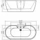 Акриловая ванна 164x75 см Swedbe Vita 8838