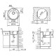 Кухонная мойка Teka Centroval 45 B-TG карбон 40143216