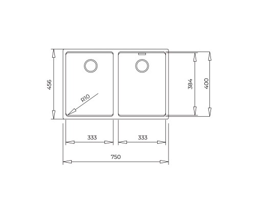 Кухонная мойка Teka Radea R10 2B 750 M-TG карбон 115260038