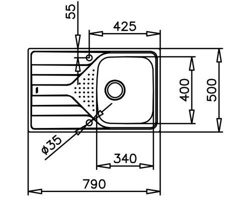 Кухонная мойка Teka Universe 45 T-XN 1B 1D матовая сталь 115110015