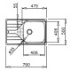 Кухонная мойка Teka Universe 50 T-XP 1B 1D декоративная сталь 115110030