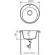 Кухонная мойка Tolero белый R-108 №923