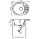 Кухонная мойка Tolero серый металлик R-122 №001