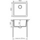 Кухонная мойка Tolero серый металлик R-128 №001