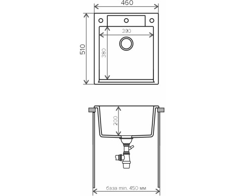 Кухонная мойка Tolero R-117 серый металлик 473059