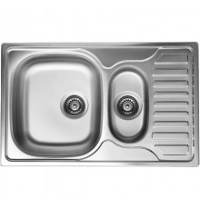 Кухонная мойка полированная сталь Ukinox Комфорт COP780.490 15GT8K 2L