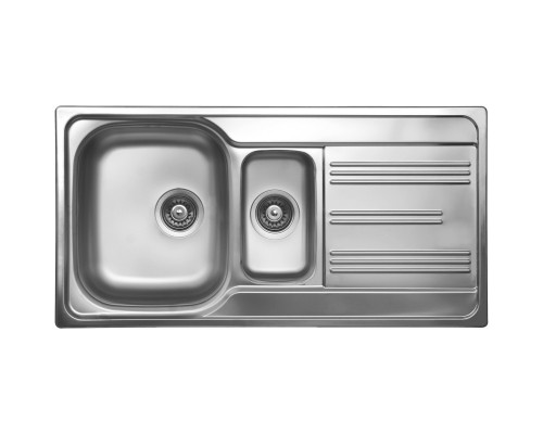 Кухонная мойка полированная сталь Ukinox Гранд GRP980.500 15GT8K -O