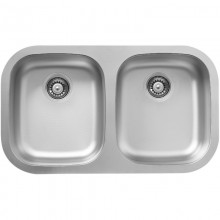 Кухонная мойка полированная сталь Ukinox Модерн MOP780.460 20GT10P