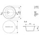 Кухонная мойка Ulgran шоколад U-101-345