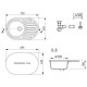 Кухонная мойка Ulgran графит U-107-342