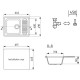 Кухонная мойка Ulgran терракот U-202-307