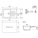 Кухонная мойка Ulgran серый U-400-310