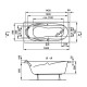 Акриловая ванна 160x70 см Vagnerplast Kleopatra VPBA167KLE2X-04