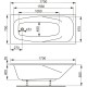 Акриловая ванна 170x75 см Vagnerplast Aronia VPBA170ARN2X-04