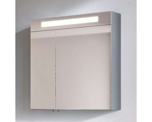 Зеркальный шкаф 60x75 см серо-коричневый глянец Verona Susan SU600RG16