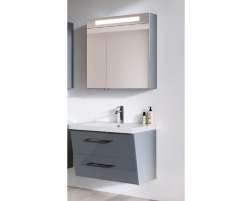 Зеркальный шкаф 60x75 см бледно-лиловый глянец Verona Susan SU600RG61