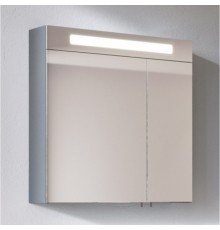 Зеркальный шкаф 60x75 см серо-коричневый глянец Verona Susan SU600LG16