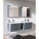Зеркальный шкаф 65x75 см светло-серый глянец Verona Susan SU601RG21