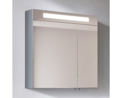 Зеркальный шкаф 65x75 см серый цемент глянец Verona Susan SU601LG29