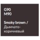 Пенал подвесной дымчато-коричневый глянец с бельевой корзиной Verona Susan SU303(L)G90