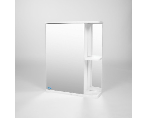 Зеркальный шкаф 55x70 см белый L Viant Париж VPAR55-ZSHL