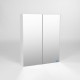 Зеркальный шкаф 55x70 см белый Viant Рим VRIM55-ZSH