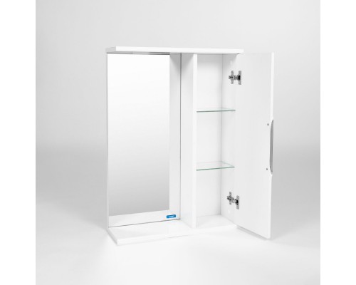 Зеркальный шкаф 50x70 см белый R Viant Барселона VBAR50-ZSH