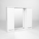 Зеркальный шкаф 80x70 см белый Viant Милан VMIL80-ZSH