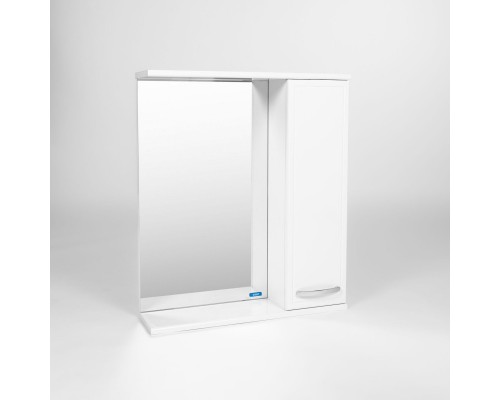 Зеркальный шкаф 60x70 см белый R Viant Милан VMIL60-ZSHR