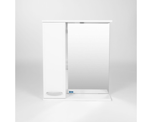 Зеркальный шкаф 60x70 см белый L Viant Милан VMIL60-ZSHL