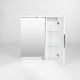 Зеркальный шкаф 70x70 см белый R Viant Лима VLIM70-ZSH